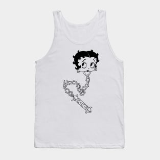 Betty Boom by Grip Grand Betty Boop Tattoo American Traditional Style Mace Tank Top